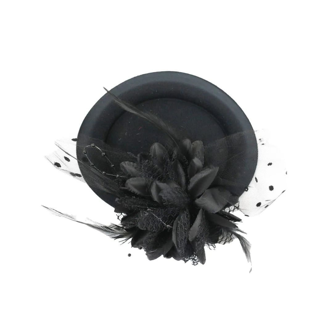 Black Pillbox Hat